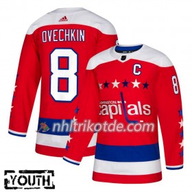 Washington Capitals Trikot Alexander Ovechkin 8 Adidas Alternate 2018-19 Authentic - Kinder